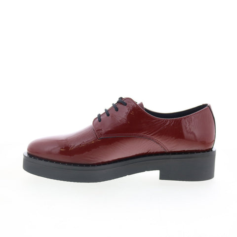 Bos. & Co. Fond P144549005 Womens Burgundy Oxfords & Lace Ups Plain Toe Shoes