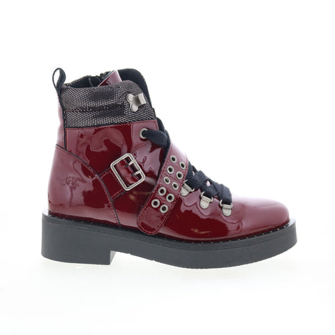 Bos. & Co. Fairy P144671 Womens Burgundy Leather Zipper Casual Dress Boots