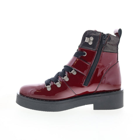 Bos. & Co. Fairy P144671 Womens Burgundy Leather Zipper Casual Dress Boots