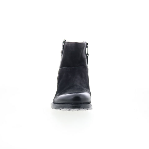 Miz Mooz Norbert P20241-102-0004 Womens Black Leather Ankle & Booties Boots