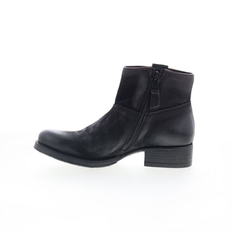 Miz Mooz Norbert P20241-102-0004 Womens Black Leather Ankle & Booties Boots