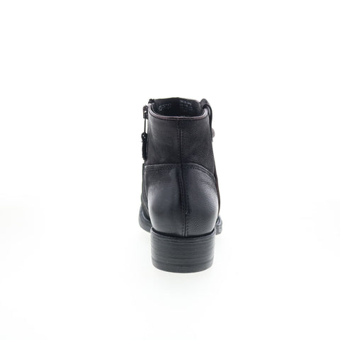 Miz Mooz Norbert P20241-102-0004 Womens Black Leather Ankle & Booties Boots