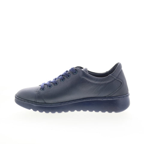 Softinos Essy ESSY672SOF Womens Blue Leather Lifestyle Sneakers Shoes