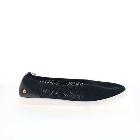 Softinos Lali LALI694SOF Womens Black Mesh Ballet Flats Shoes