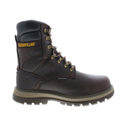 Caterpillar Fairbanks 8" Waterproof TX Steel Toe Mens Brown Wide Work Boots