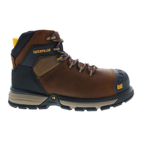 Caterpillar Excavator Superlite Waterproof TX Carbon Mens Brown Work Boots