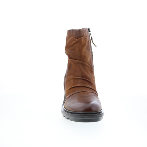 Miz Mooz Rosmary P93204-101-6944 Womens Brown Leather Ankle & Booties Boots