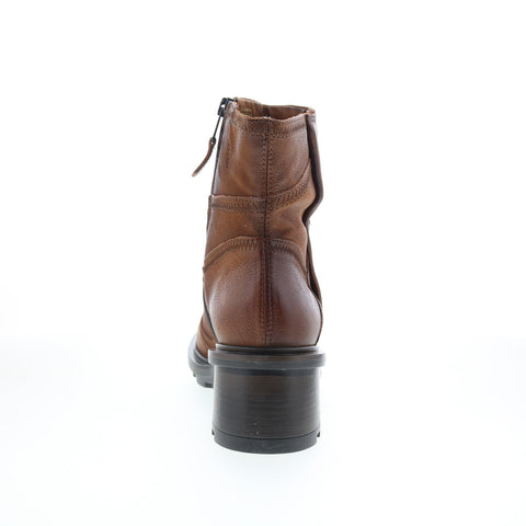 Miz Mooz Rosmary P93204-101-6944 Womens Brown Leather Ankle & Booties Boots