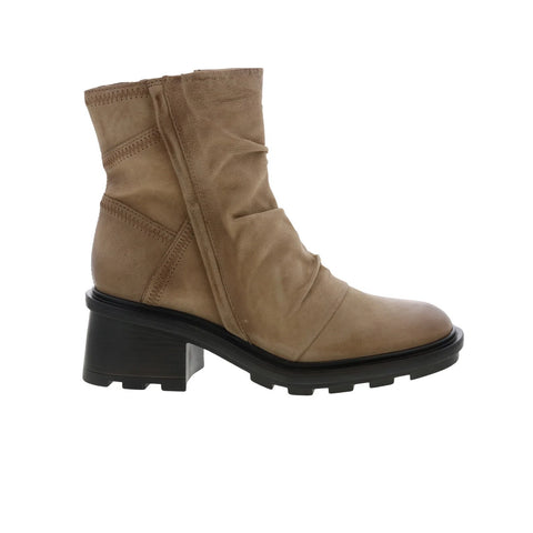 Miz Mooz Rosemary Womens Brown Leather Zipper Ankle & Booties Boots