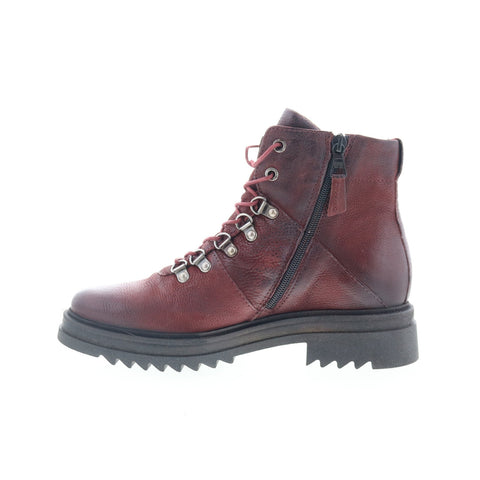 Miz Mooz Freddie P94201-101-6345 Womens Burgundy Leather Casual Dress Boots