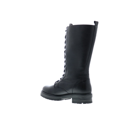 Bos. & Co. Pacer Womens Black Leather Lace Up Casual Dress Boots