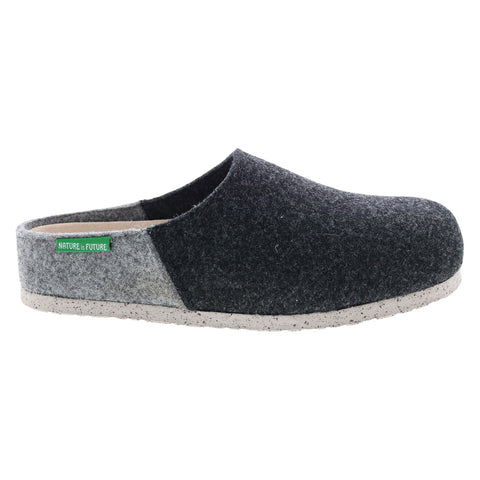 Mephisto Paddi Mens Black Canvas Slip On Clogs Slippers Shoes