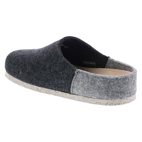 Mephisto Paddi Mens Black Canvas Slip On Clogs Slippers Shoes