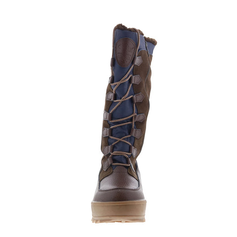 Pajar Paige 44499 Womens Brown Leather Zipper Mid Calf Boots