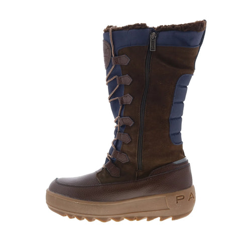 Pajar Paige 44499 Womens Brown Leather Zipper Mid Calf Boots