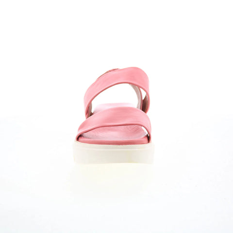 Miz Mooz Paislee Womens Pink Mesh Slip On Strap Sandals Shoes