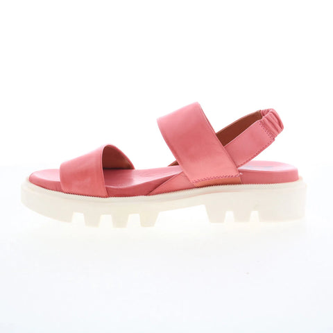 Miz Mooz Paislee Womens Pink Mesh Slip On Strap Sandals Shoes