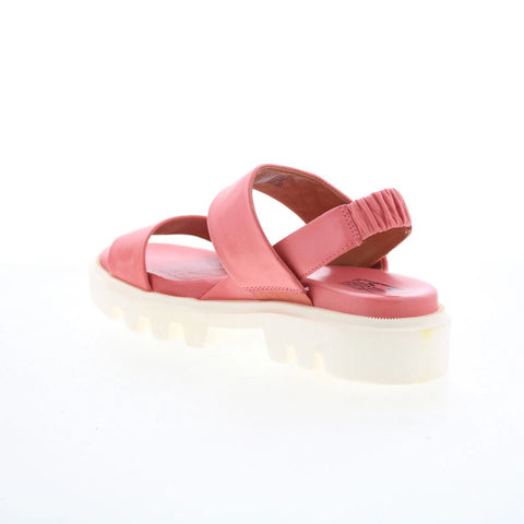 Miz Mooz Paislee Womens Pink Mesh Slip On Strap Sandals Shoes