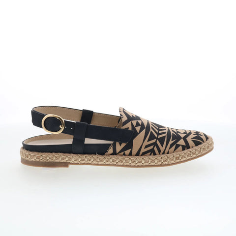 Trotters Paisley T2414-089 Womens Brown Leather Slingback Flats Shoes