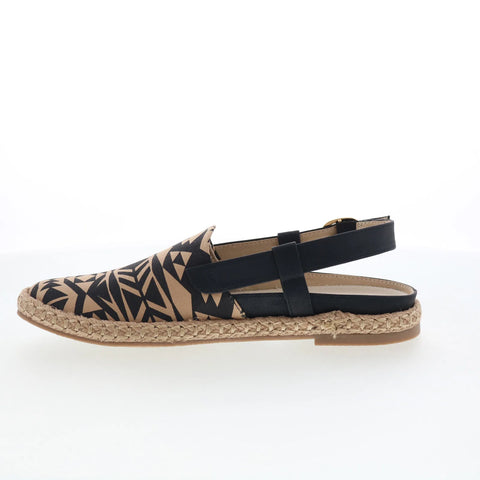 Trotters Paisley T2414-089 Womens Brown Leather Slingback Flats Shoes