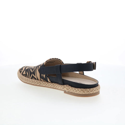 Trotters Paisley T2414-089 Womens Brown Leather Slingback Flats Shoes