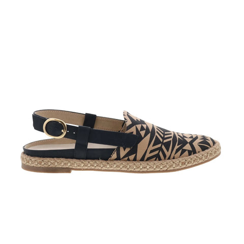 Trotters Paisley T2414-089 Womens Brown Leather Slingback Flats Shoes