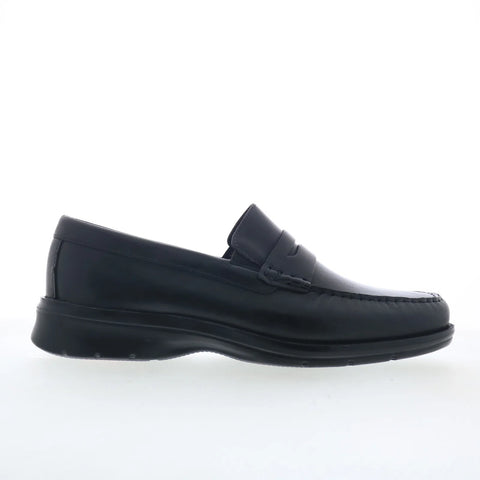 Rockport Palmer Penny Mens Black Leather Loafers & Slip Ons Penny Shoes