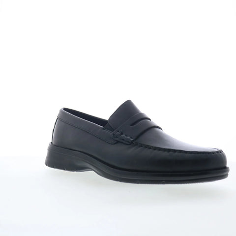 Rockport Palmer Penny Mens Black Leather Loafers & Slip Ons Penny Shoes