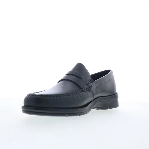 Rockport Palmer Penny Mens Black Leather Loafers & Slip Ons Penny Shoes