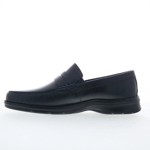 Rockport Palmer Penny Mens Black Leather Loafers & Slip Ons Penny Shoes