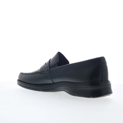 Rockport Palmer Penny Mens Black Leather Loafers & Slip Ons Penny Shoes