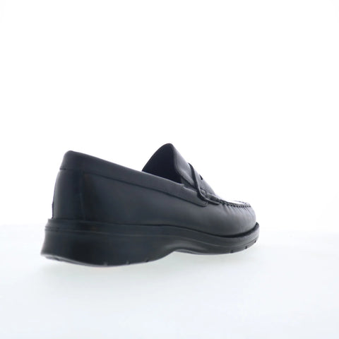 Rockport Palmer Penny Mens Black Leather Loafers & Slip Ons Penny Shoes