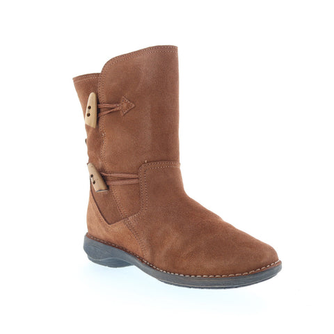Miz Mooz Pamela Womens Brown Suede Zipper Casual Dress Boots