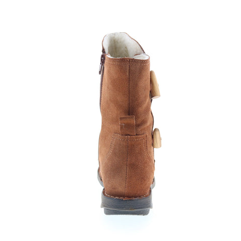 Miz Mooz Pamela Womens Brown Suede Zipper Casual Dress Boots