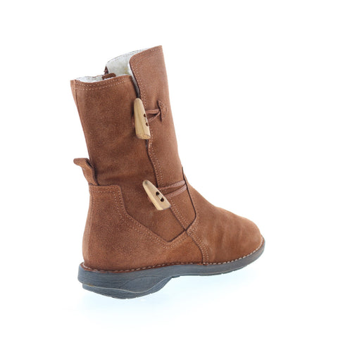 Miz Mooz Pamela Womens Brown Suede Zipper Casual Dress Boots