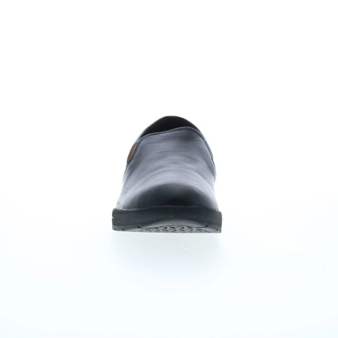 Revere Panama Womens Black Leather Slip On Lifestyle Sneakers Shoes