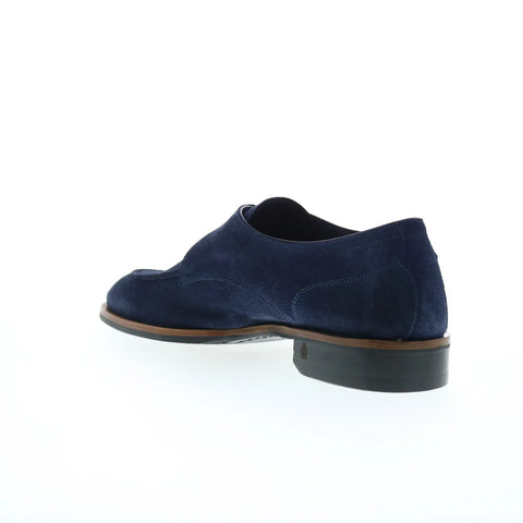 Di Bianco Parma Suede Mens Blue Suede Oxfords & Lace Ups Casual Shoes