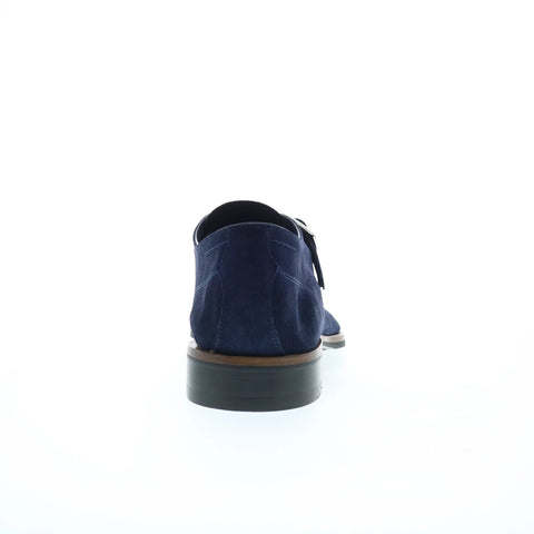 Di Bianco Parma Suede Mens Blue Suede Oxfords & Lace Ups Casual Shoes