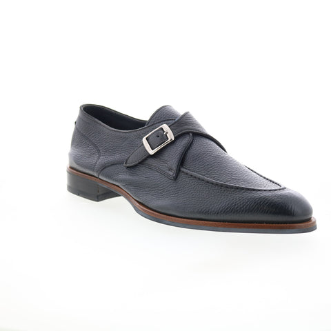Di Bianco Parma Mens Black Leather Loafers & Slip Ons Casual Shoes