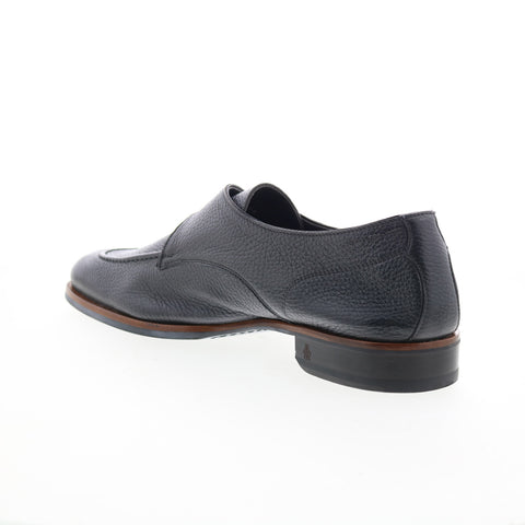 Di Bianco Parma Mens Black Leather Loafers & Slip Ons Casual Shoes
