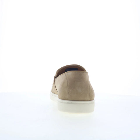 Greats Paros GPAROS0-59N Mens Beige Suede Loafers & Slip Ons Penny Shoes