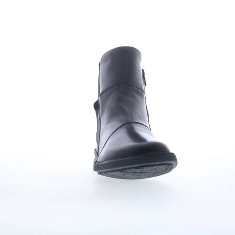 Miz Mooz Parton Womens Black Leather Zipper Ankle & Booties Boots