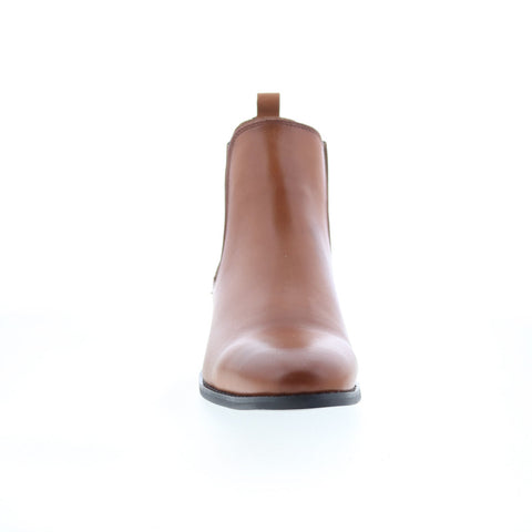 Steve Madden Paterson PATE01M1 Mens Brown Leather Slip On Chelsea Boots