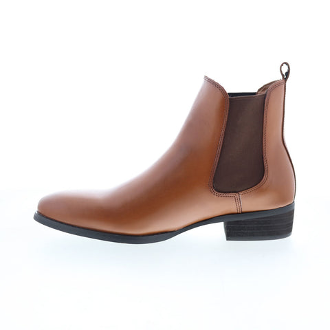 Steve Madden Paterson PATE01M1 Mens Brown Leather Slip On Chelsea Boots
