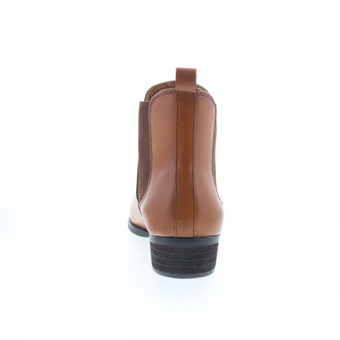 Steve Madden Paterson PATE01M1 Mens Brown Leather Slip On Chelsea Boots