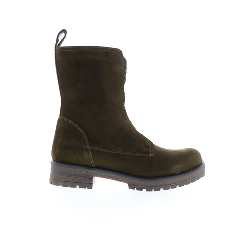 Bos. & Co. Patrai Womens Green Suede Zipper Casual Dress Boots