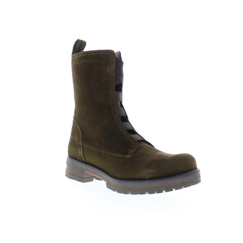 Bos. & Co. Patrai Womens Green Suede Zipper Casual Dress Boots