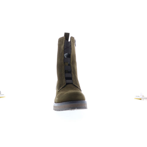 Bos. & Co. Patrai Womens Green Suede Zipper Casual Dress Boots