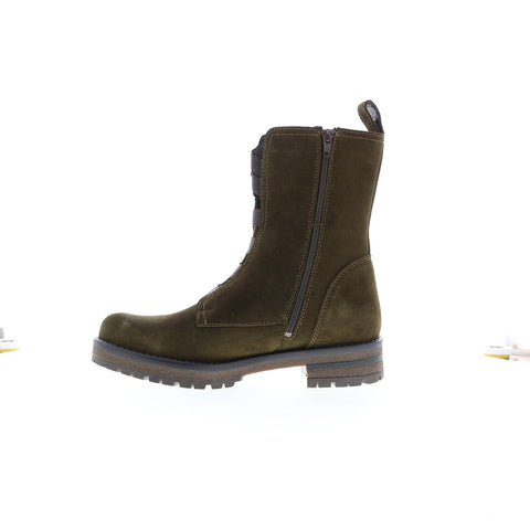 Bos. & Co. Patrai Womens Green Suede Zipper Casual Dress Boots