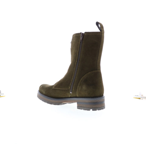 Bos. & Co. Patrai Womens Green Suede Zipper Casual Dress Boots